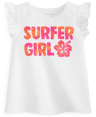 First Impressions - Baby Girls Surfer Girl T-Shirt,