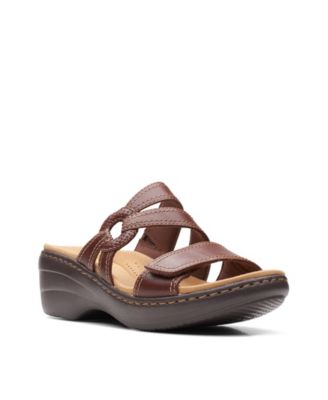 macy's clarks wedge sandals