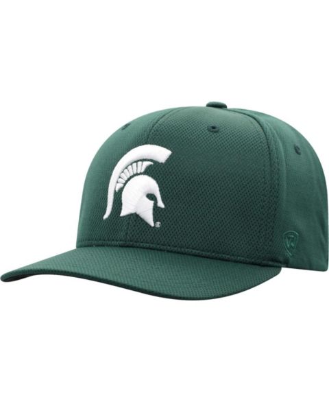 Мужская кепка Top of the World Green Michigan State Spartans Reflex Logo Flex Hat