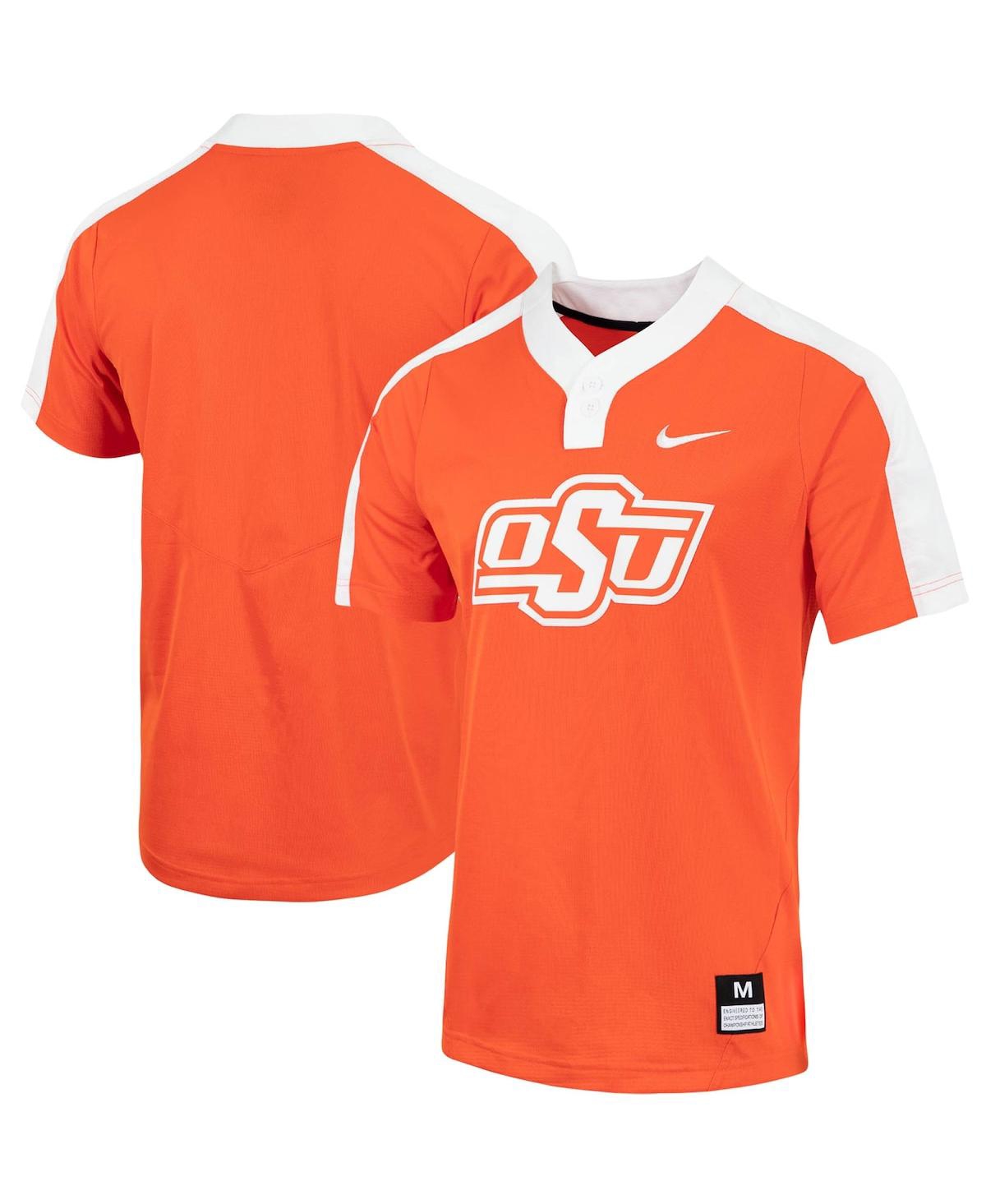 Nike Men'sOklahoma State Cowboys Replica 2-Button Softball Jersey - Orange