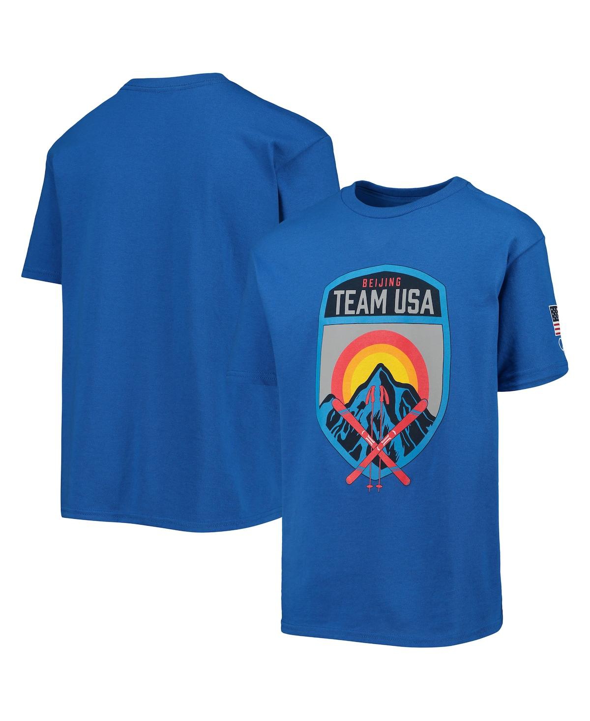 Big BoysTeam Usa Cross Skis T-shirt - Royal