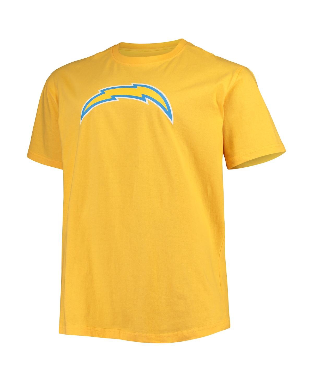 Men's Fanatics Justin HerbertLos Angeles Chargers Big and Tall Player Name and Number T-shirt - Gold