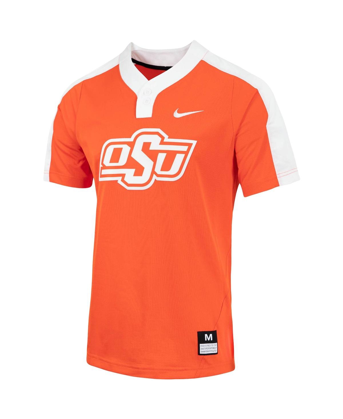 Nike Men'sOklahoma State Cowboys Replica 2-Button Softball Jersey - Orange