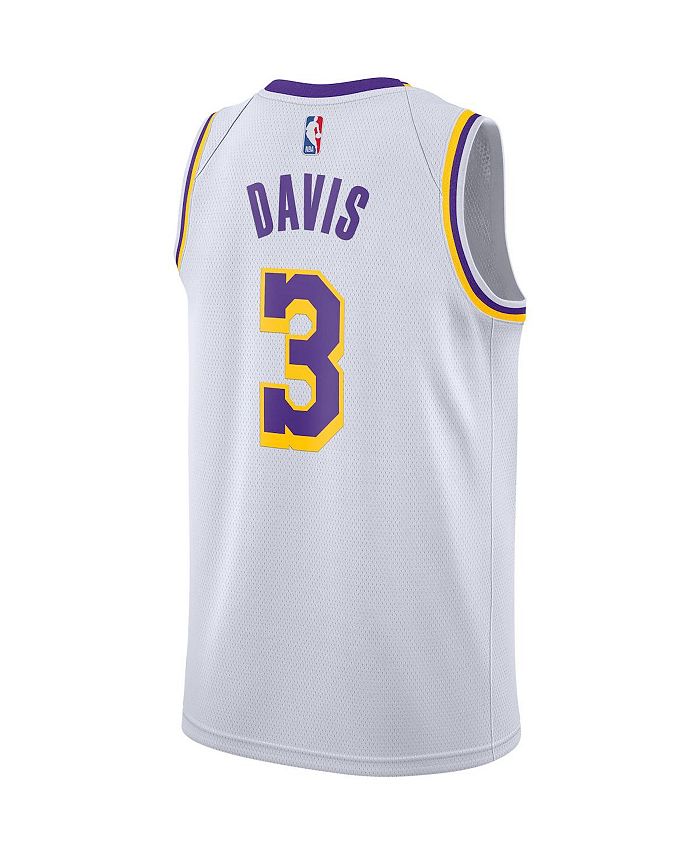 Nike Men's Anthony Davis White Los Angeles Lakers 2020/21 Swingman ...