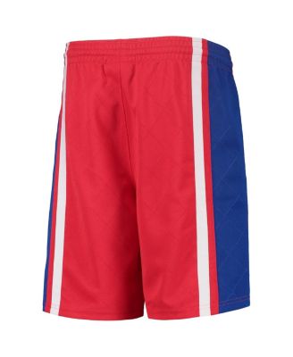Big Boys Red Philadelphia 76Ers 1996 Hardwood Classics 75th Anniversary Swingman Shorts