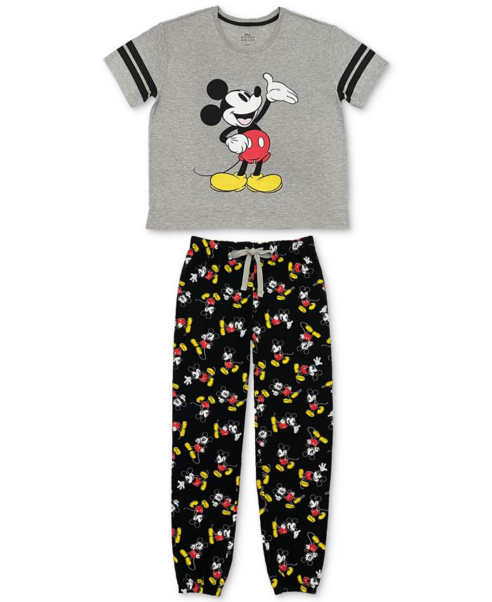 Disney Store Mens Mickey Mouse Club Pajama Set Shirt Pants Size Large 