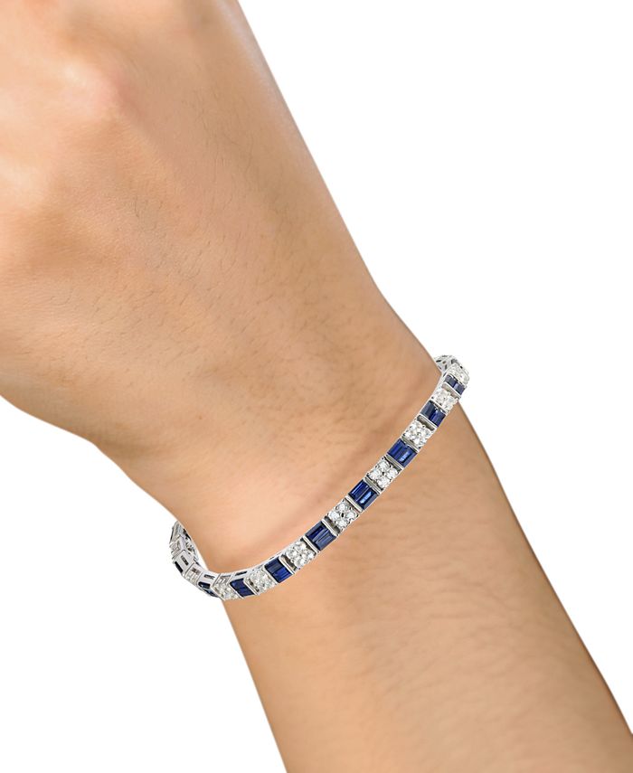 Macy's LabCreated Ruby (43/8 ct. t.w.) & LabCreated White Sapphire (31/3 ct. t.w.) Tennis