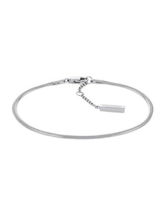 Stainless Steel 3-Pc. Set Mixed Chain Bracelets