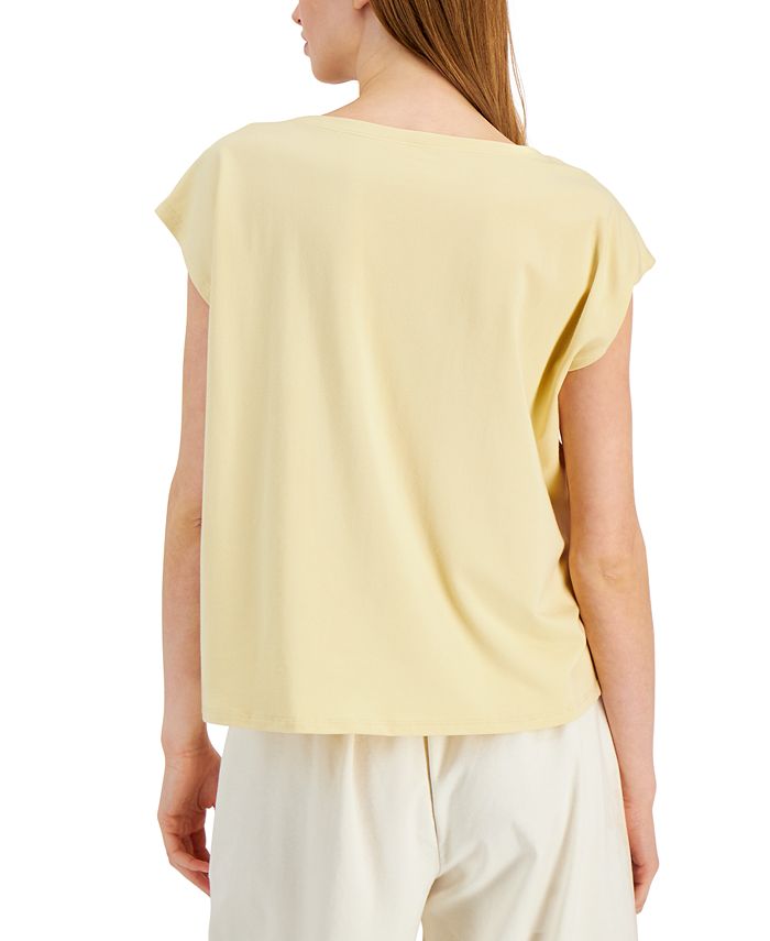 Eileen Fisher Women's BalletNeck BoxyTop Macy's