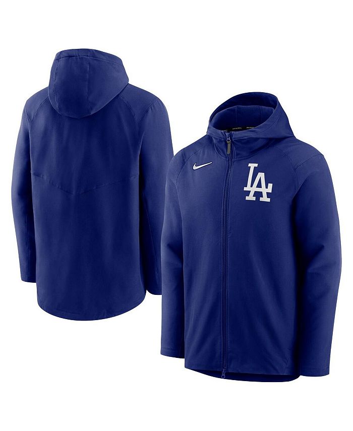 Men's Royal Los Angeles Dodgers Authentic Collection Full-Zip Hoodie  Performance Jacket