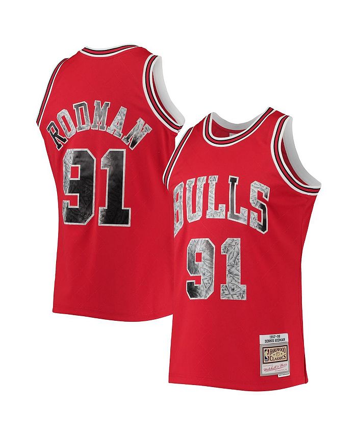 Mitchell & Ness Dennis Rodman Chicago Bulls Pink 1997/98 Swingman
