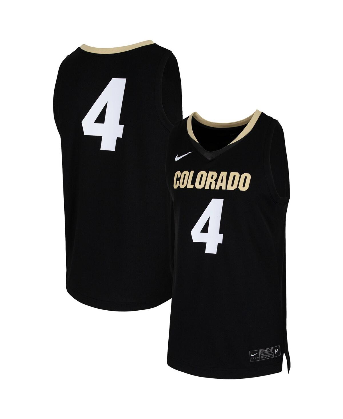 Men's 4Colorado Buffaloes Team Replica Basketball Jersey - Black
