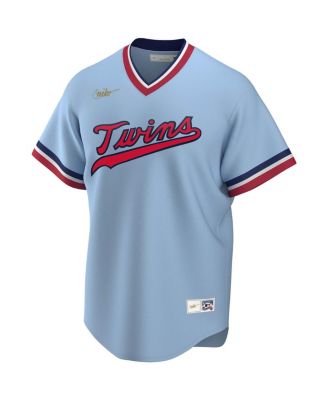Men's Light Blue Minnesota Twins Road Cooperstown Collection Team Jersey