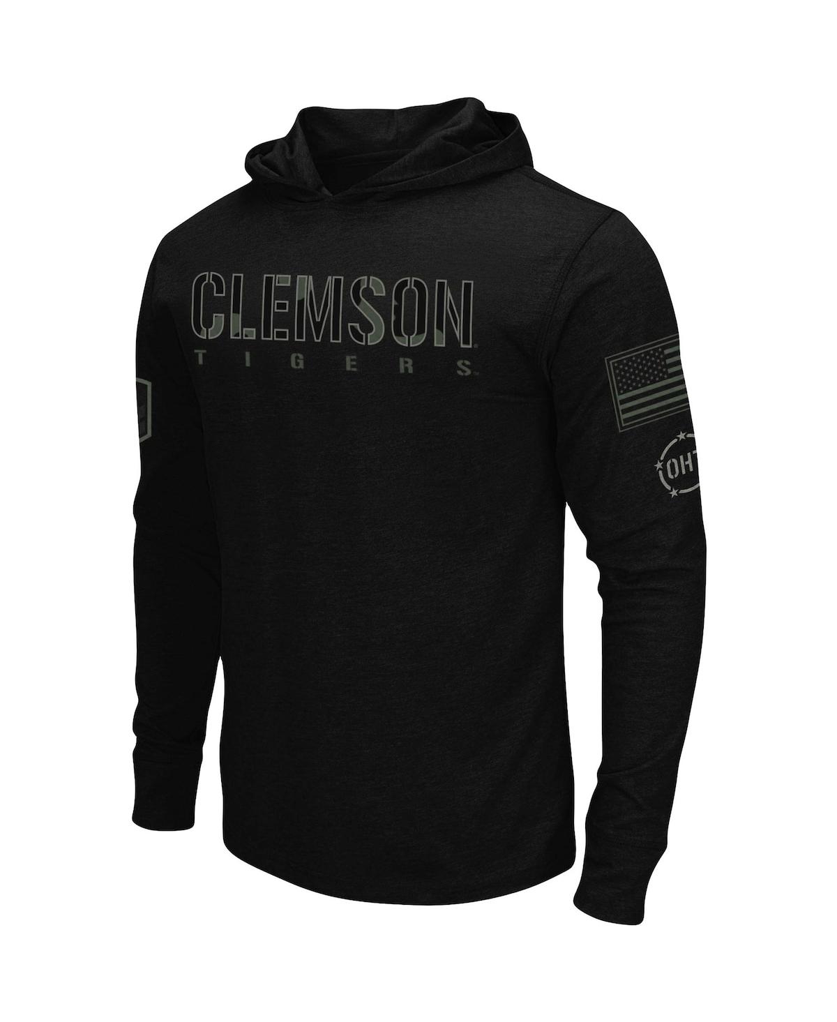 Men'sClemson Tigers Oht Military-Inspired Appreciation Hoodie Long Sleeve T-shirt - Black