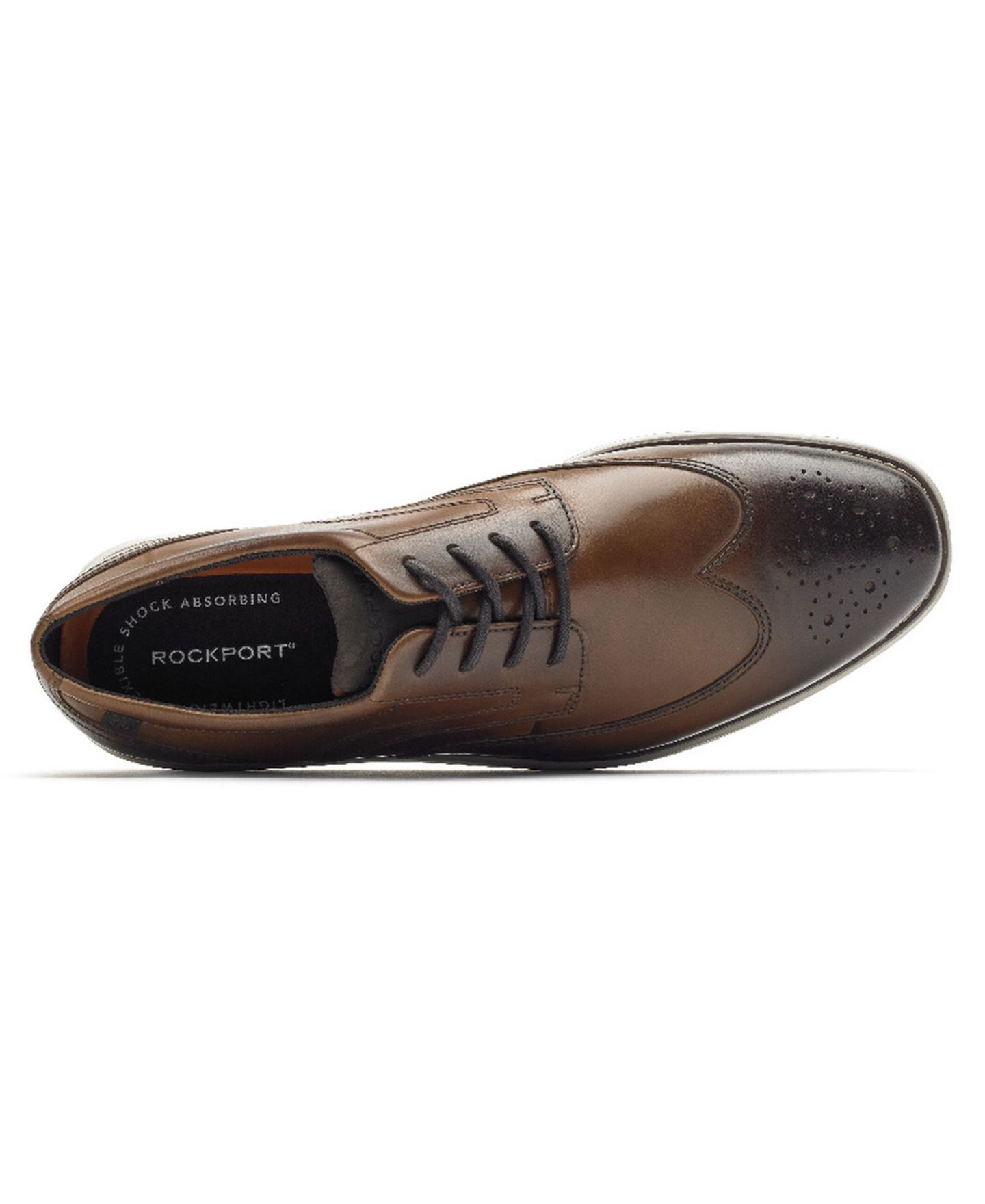 Мужские туфли Rockport Garett Wingtip Oxford, цвет: Коньячный — фото 4
