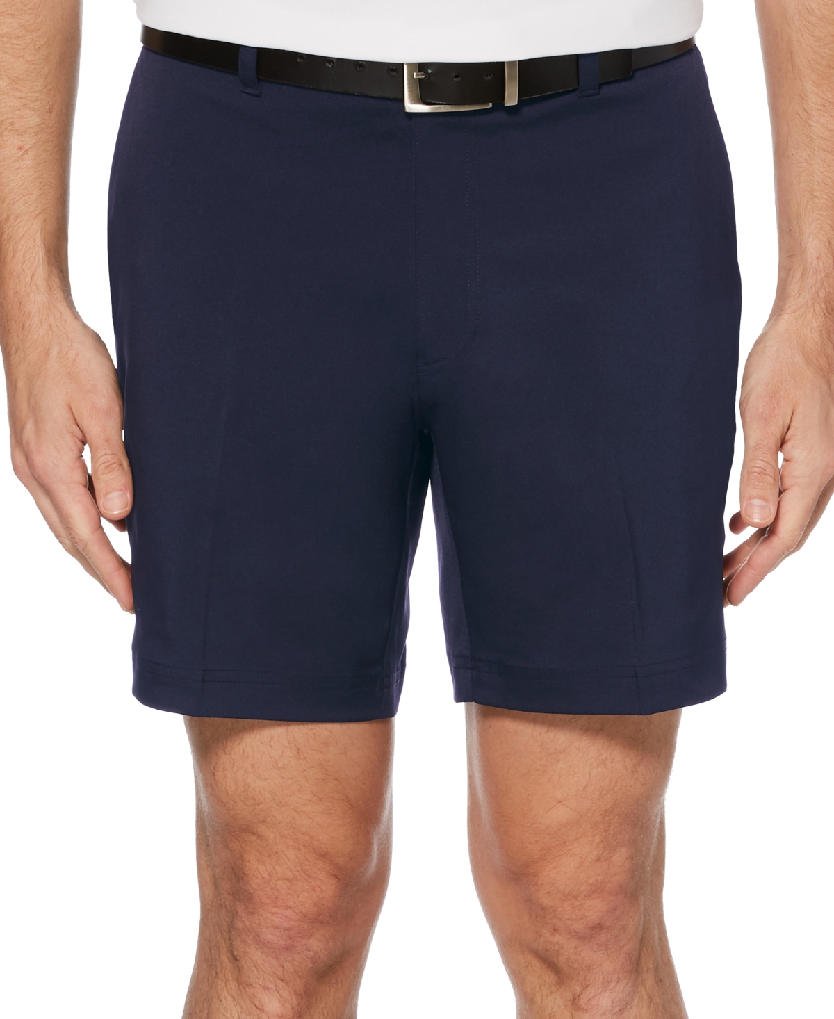 Pga Tour Men's 7" Flat Front Golf Short With Active Waistband In Navy