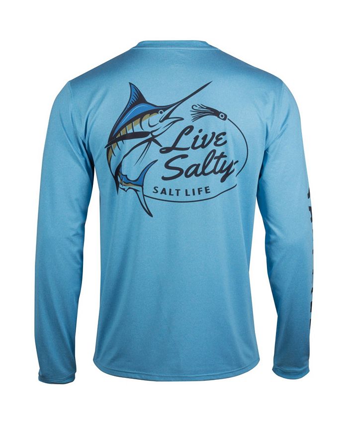 Salt Life Men's Marlin Lure Performance Long Sleeve T-shirt - Macy's