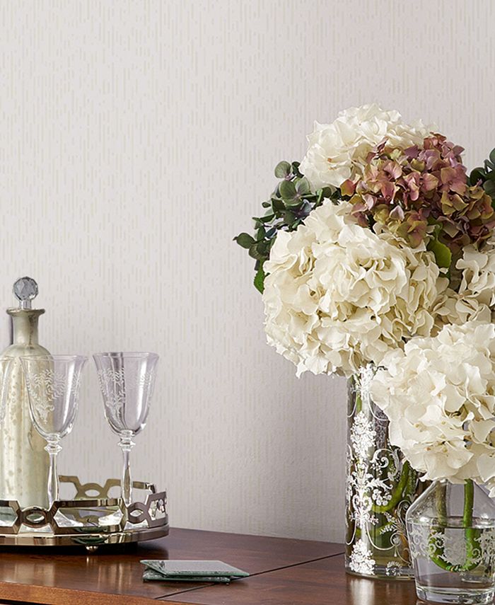 Laura Ashley Blyth Paintable White Wallpaper Macy's
