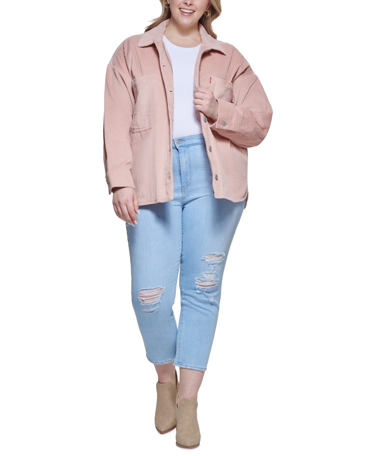 Levi's Trendy Plus Size Corduroy Cotton Shacket