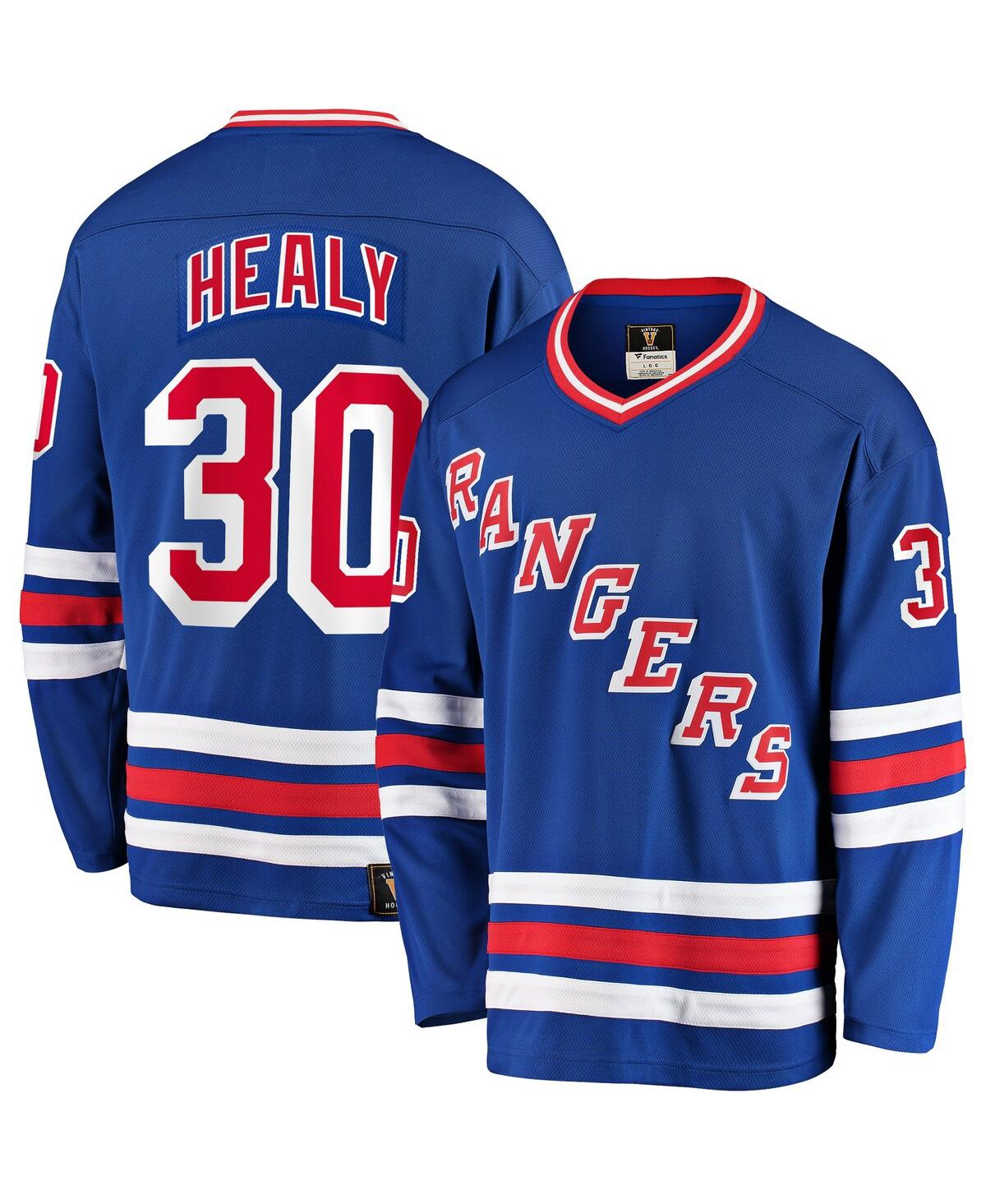Men's Fanatics Glenn HealyNew York Rangers Premier Breakaway Retired Player Jersey - Blue