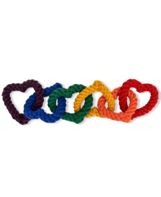 Jax & Bones - Heart Rainbow Rope Dog Toy