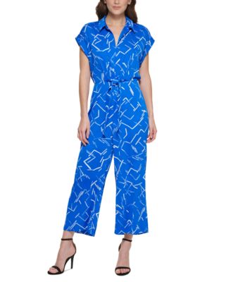 dkny blue jumpsuit