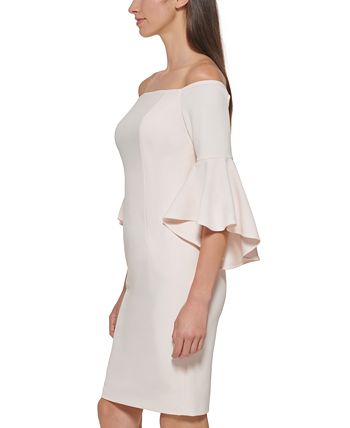 Calvin Klein Off The Shoulder Sheath Dress Macy s