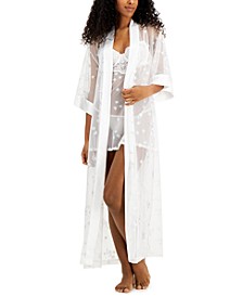 Women's Daisy Embroidered Chemise & Wrapper Robe, Created for Macy's  