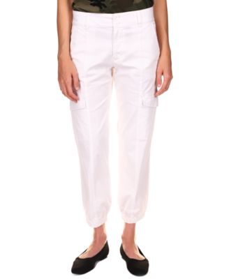 white capri cargo pants