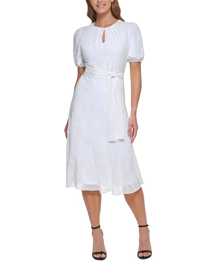 Dkny eyelet clearance dress