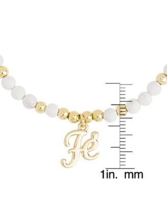 14K Gold Plated Fe Faith Bead Bracelet