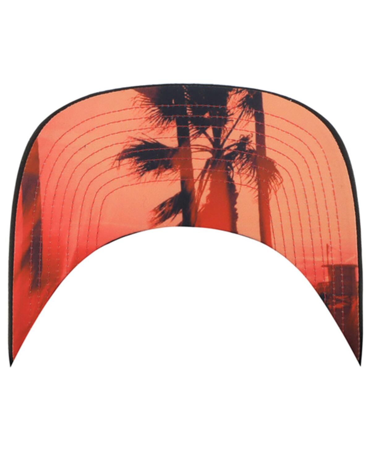 Men's '47Los Angeles Rams Super Bowl Lvi Champions Sunset Trucker Adjustable Hat - Black