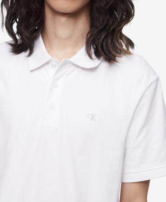 Men's Regular-Fit Smooth Cotton Monogram Logo Polo Shirt