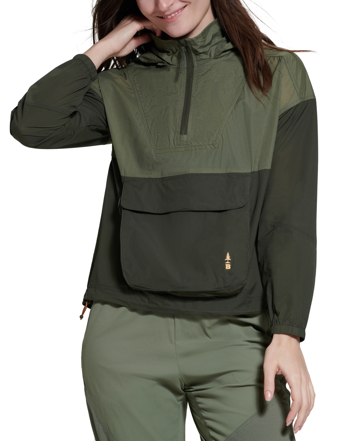 Bass Outdoor Women's Echo Packable Jacket In Forest Green/ Deep Lichen Green