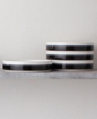 ColorStax Stripe Deep Plate, Set of 4