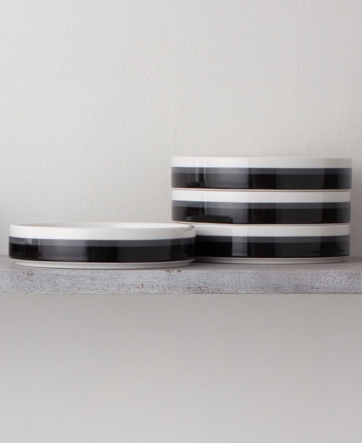 Noritake ColorStax Stripe Deep Plate, Set of 4