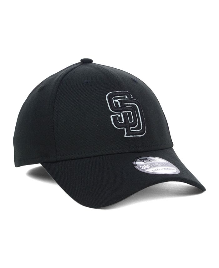 New Era San Diego Padres Black and White Classic 39THIRTY Stretch ...