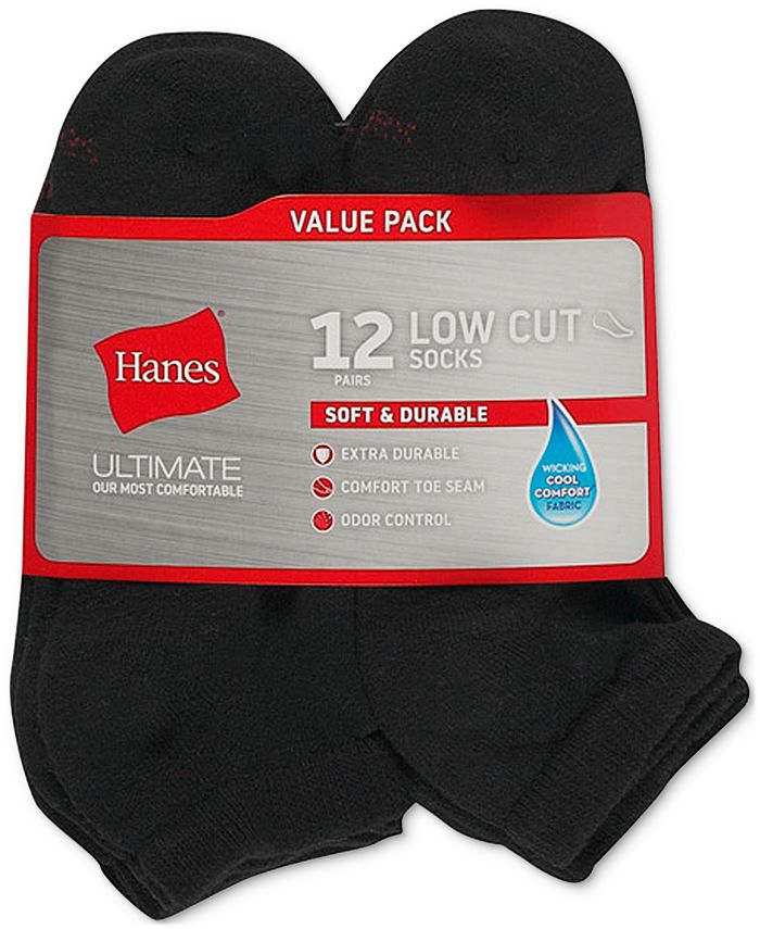  Hanes Ultimate Girls 6-pair Pack Low Cut Socks