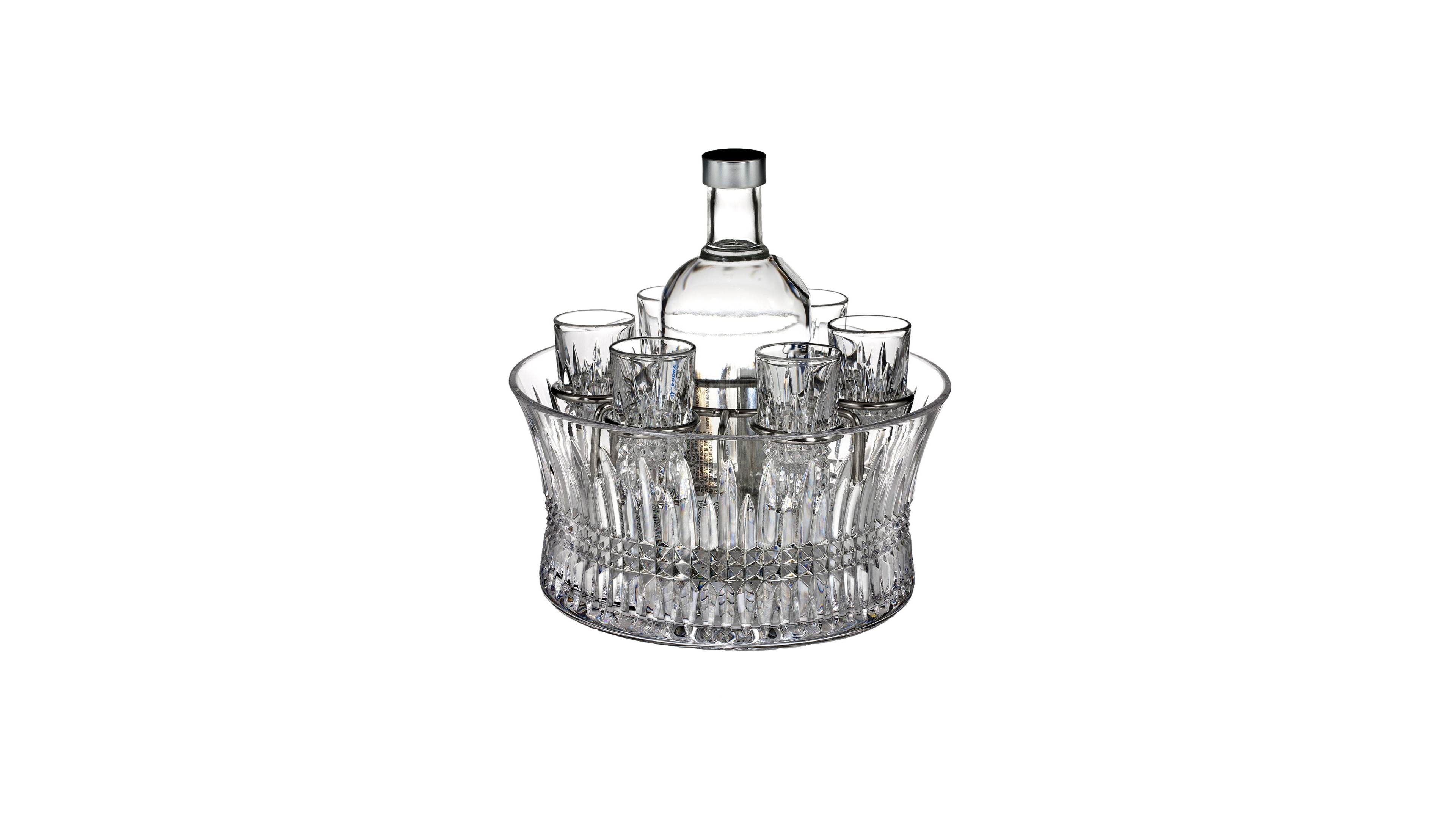 Lismore Diamond Vodka Chiller Set, 7 Piece