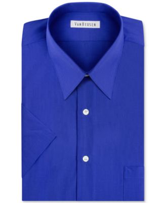 Poplin Solid Short-Sleeve Dress Shirt