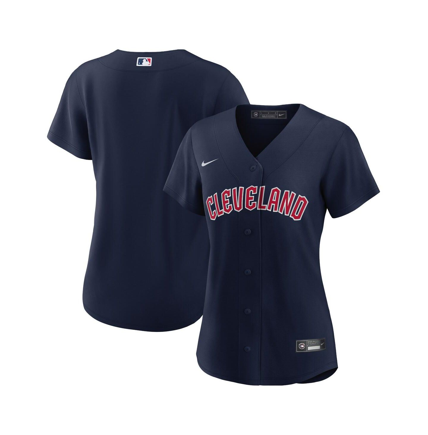 Женский топ Nike Navy Cleveland Guardians Alternate Official Replica Jersey — фото 2