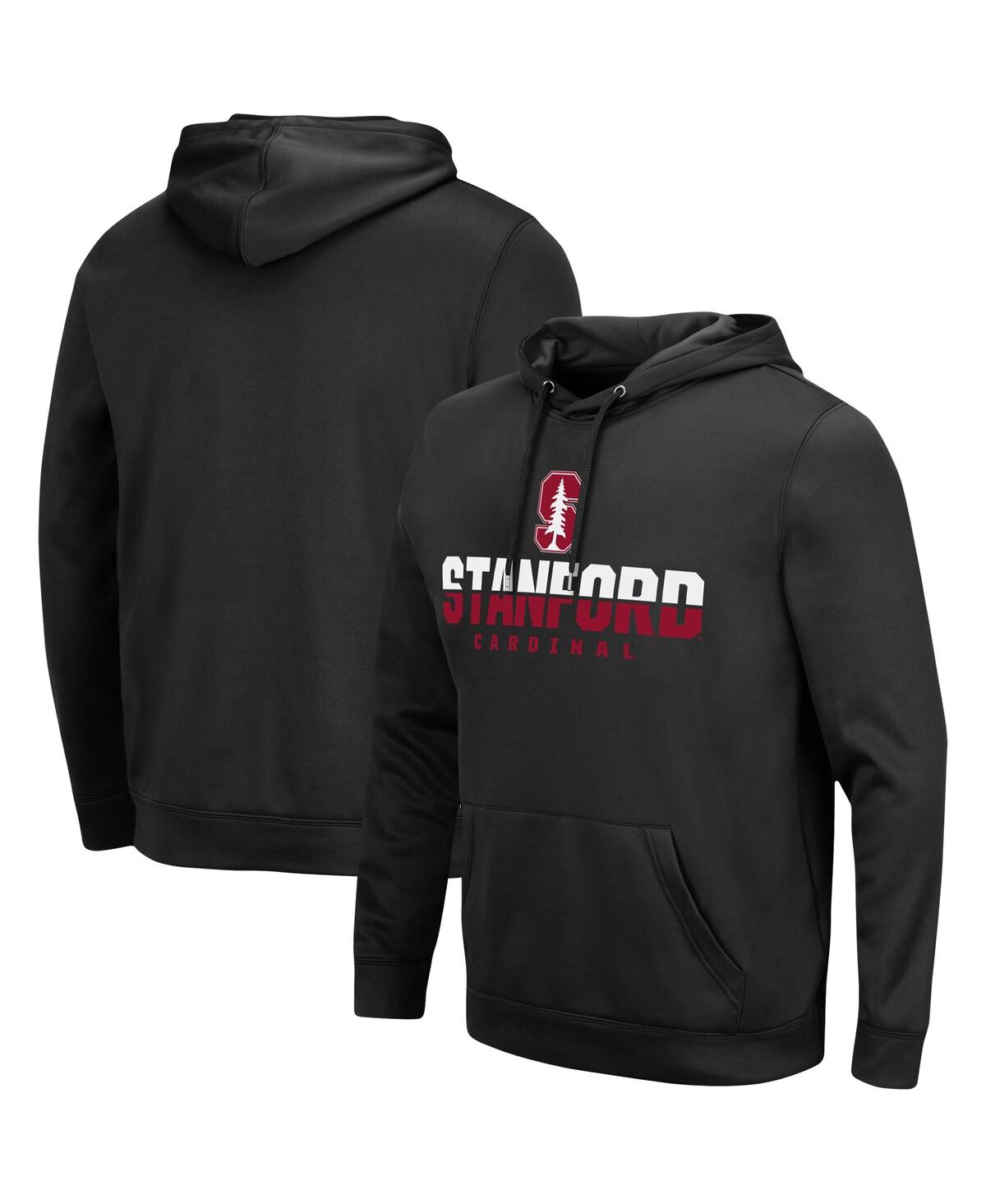 Shop Colosseum Men's  Black Stanford Cardinal Lantern Pullover Hoodie