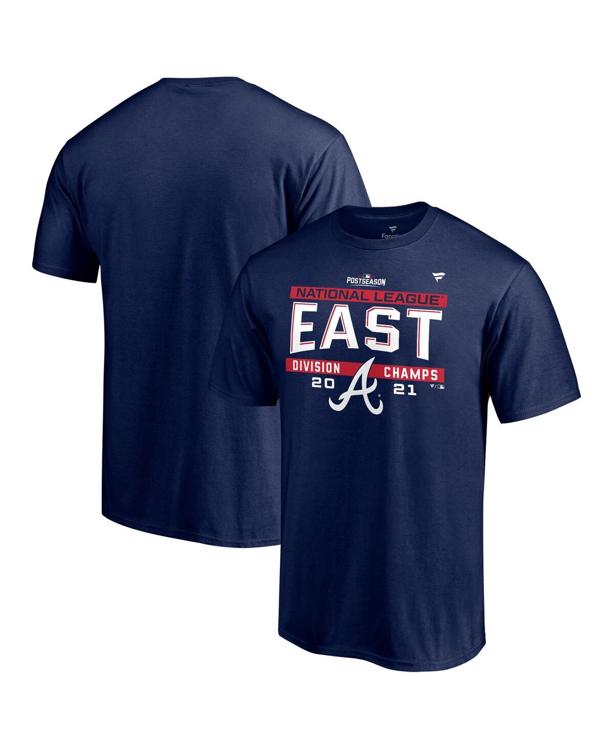 Men's FanaticsAtlanta Braves 2021 Nl East Division Champions Locker Room T-shirt - Navy