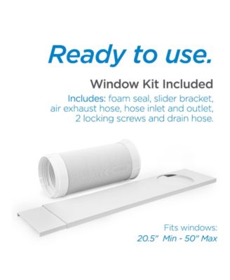 6,000 BTU SACC/CEC (10,000 BTU ASHRAE) Portable Air Conditioner with Remote Control, White