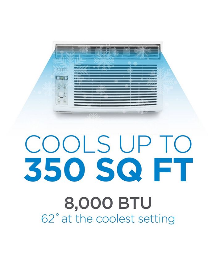 Commercial Cool 8,000 BTU Window Air Conditioner with Remote Control