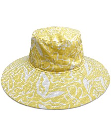 Women's Floral Patterned Floppy-Brim Cotton Sun Hat