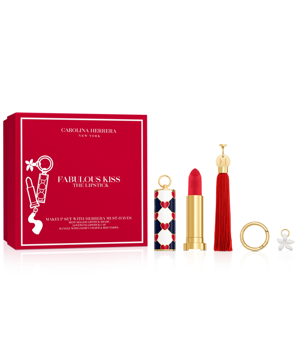 Carolina Herrera 5-pc. Matte Lipstick Gift Set, A Macy's Exclusive In Alegria (cherry Red)