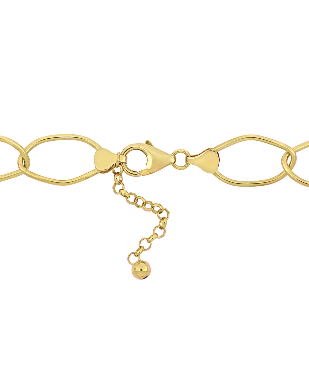 Cultured Freshwater Baroque Pearl (14-20mm) Open Link Statement Necklace in 18k Gold-Plated Sterling Silver, 26