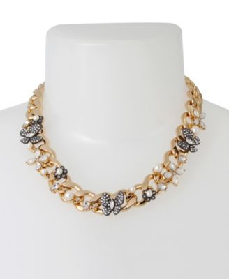 Betsey Johnson Women's Butterfly Collar Necklace - Macy's