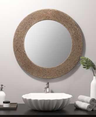 Cove Round Jute Mirror